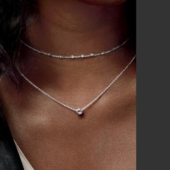 Stella & Dot Celestial Cocker Necklace - Silver - Picture 7 of 7